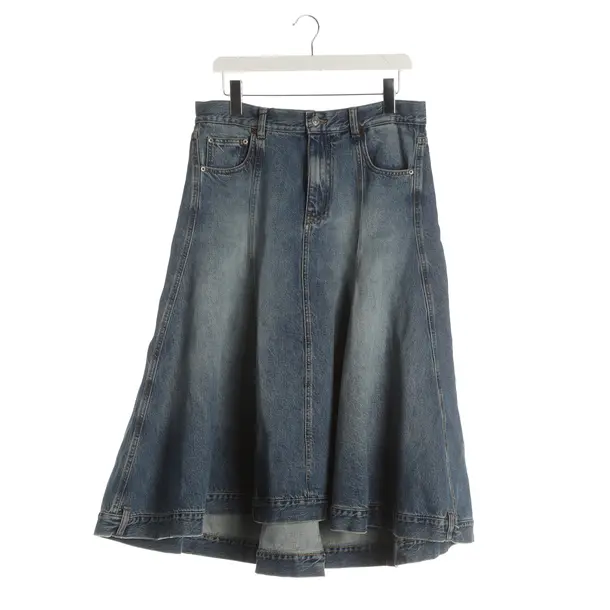 Skirt, in Blue, Cotton, Victoria Beckham