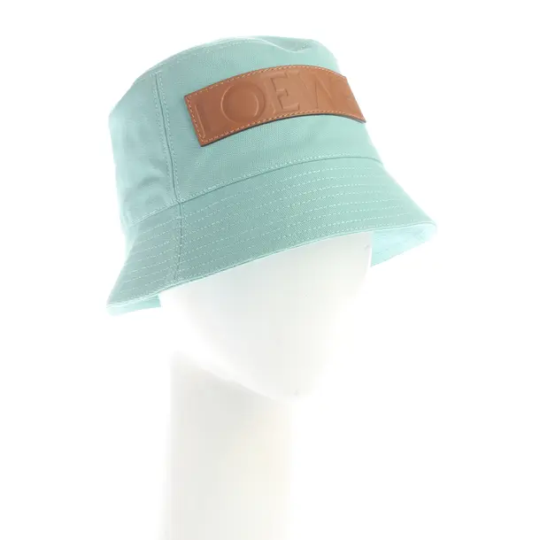 Hat, in Turquoise, Cotton, Loewe