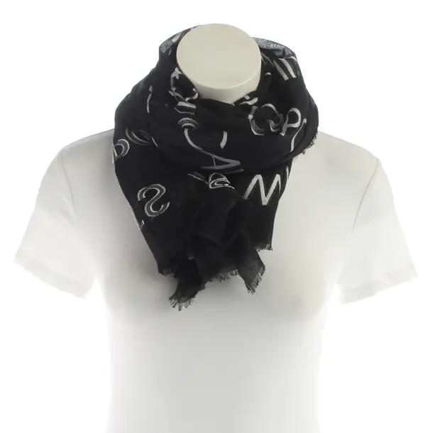 Shawl, in Black, Cotton, Marc Cain Sports