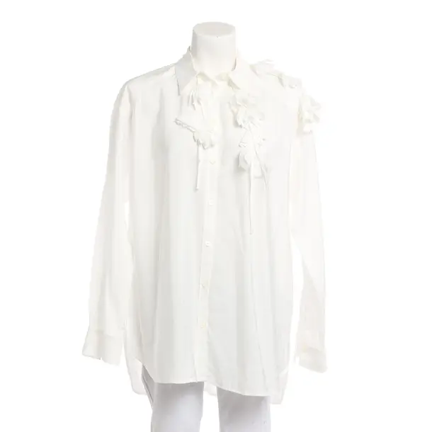 Blouse, in White, Viscose, High Use