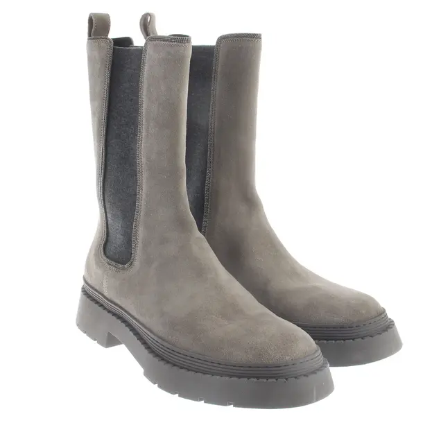 Chelsea Boots, in Hellgrau, Brunello Cucinelli