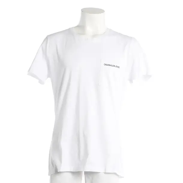 T-Shirt, in White, Cotton, Calvin Klein
