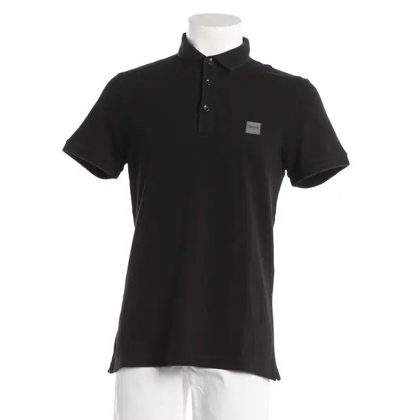 Polo Shirt, in Black, Cotton, Hugo Boss Orange