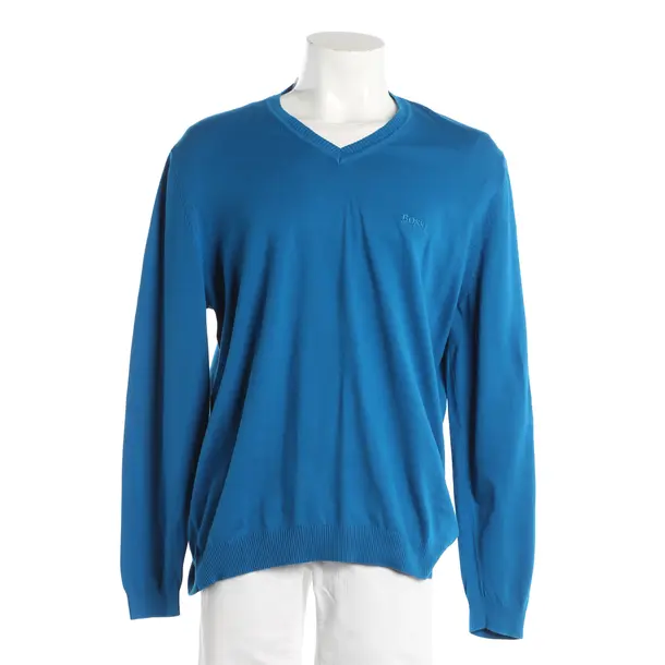 Maglione, in Blu, Cotone, Hugo Boss Etichetta Nera