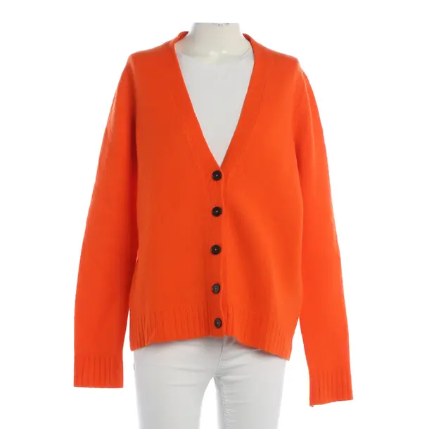 Strickjacke, in Orange, Wolle, Jil Sander