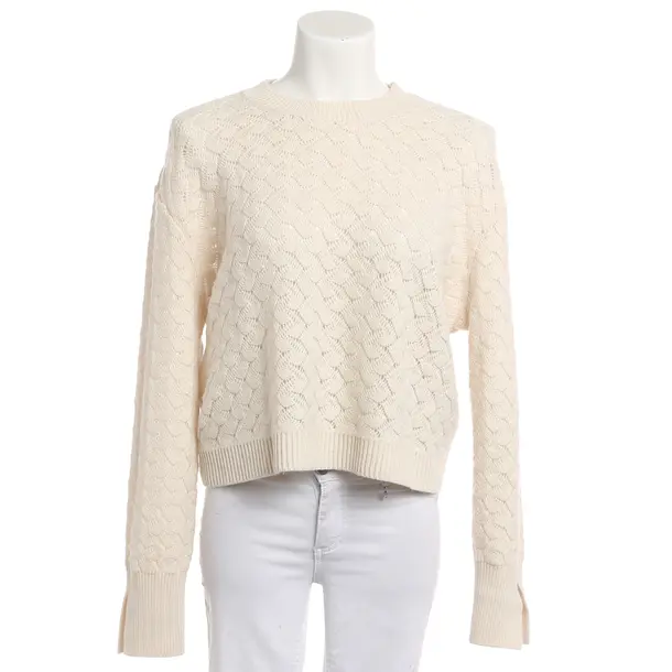 Pullover, in Cream, Wolle, Allude