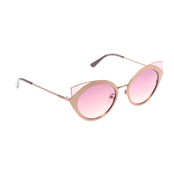 Sonnenbrille, in Gold, Kunststoff / Metall, Karl Lagerfeld