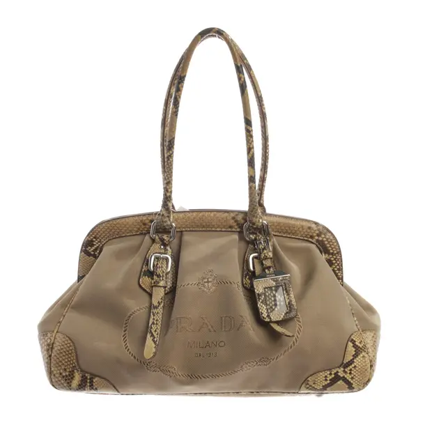 Handbag, in Brown, Polyester, Prada