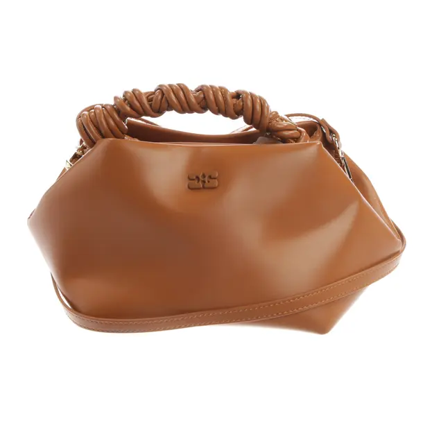 Handbag, in Brown, Leather, Ganni