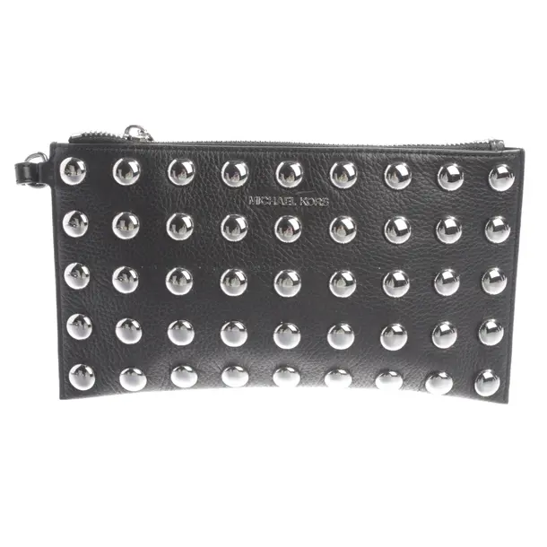 Clutch, in Schwarz, Leder, Michael Kors