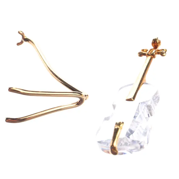 Crystal Figure in Metallic, Other fibres, Swarovski