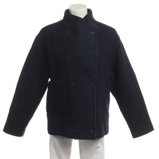 Mid-Season Jacket in Blue, Cotton, Closed