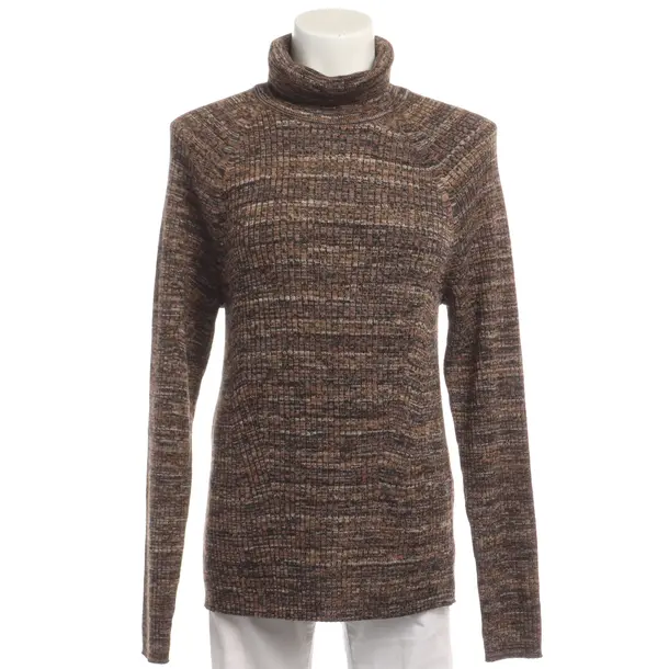 Jumper in Brown, Cotton, Closed