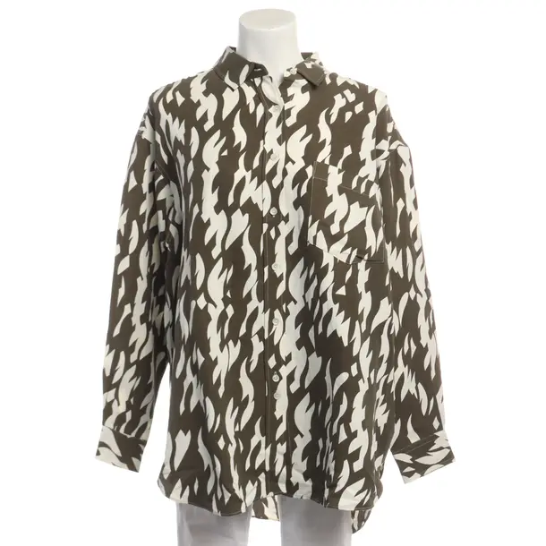 Bluse in Braun, Seide, Closed