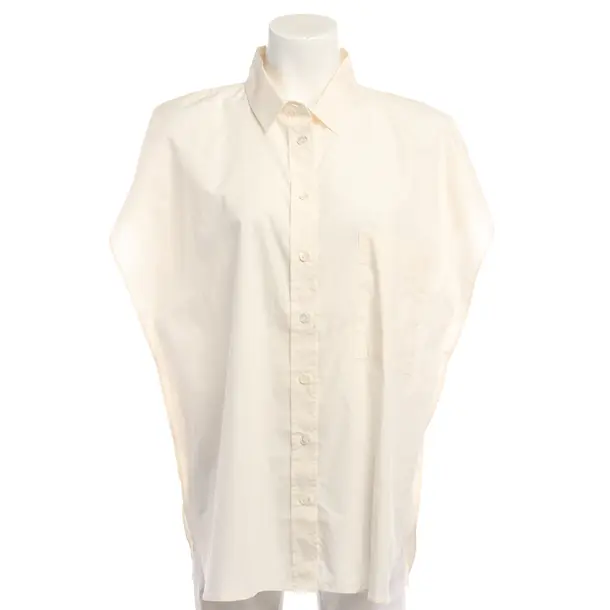 Blouse in White, Cotton, Closed
