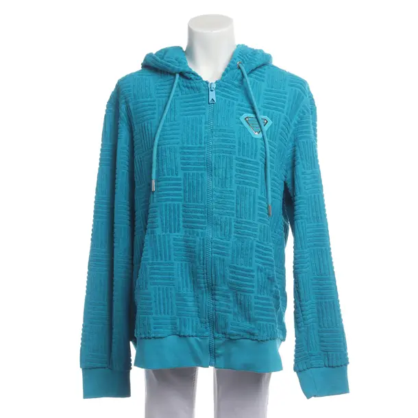 Zip-up Hoodie, in Blue, Cotton, Bottega Veneta