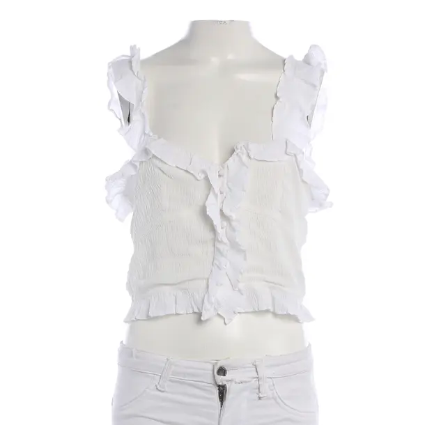 Top, in White, Polyester, Isabel Marant