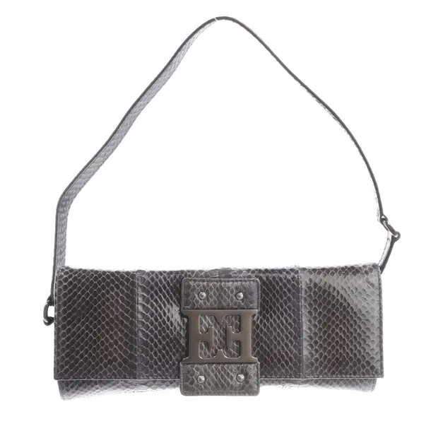 Shoulder Bag, in Gray, Leather, Escada