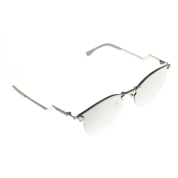 Sonnenbrille, in Silber, Kunststoff / Metall, Fendi