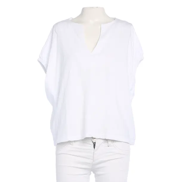 Shirt in White, Cotton, Bloom
