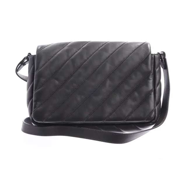 Schultertasche in Grau, Leder, Brunello Cucinelli