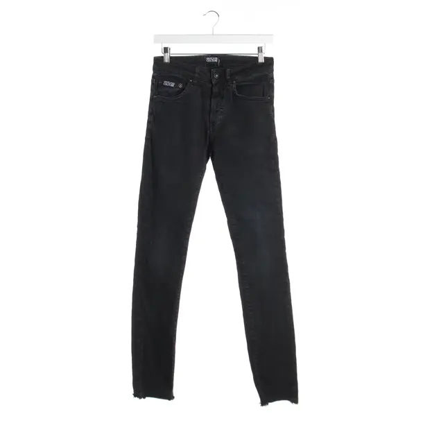 Slim Fit Jeans in Black, Cotton, Versace Jeans Couture
