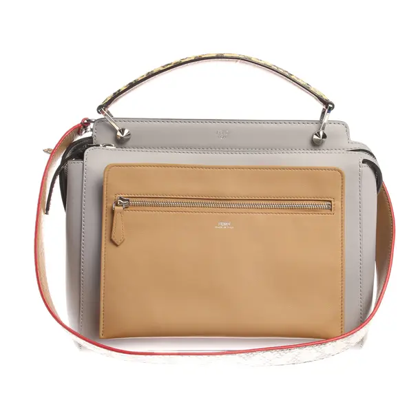 Handtasche in Grau, Leder, Fendi