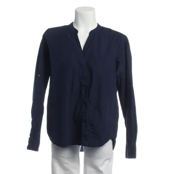 Blouse in Blue, Cotton, Closed