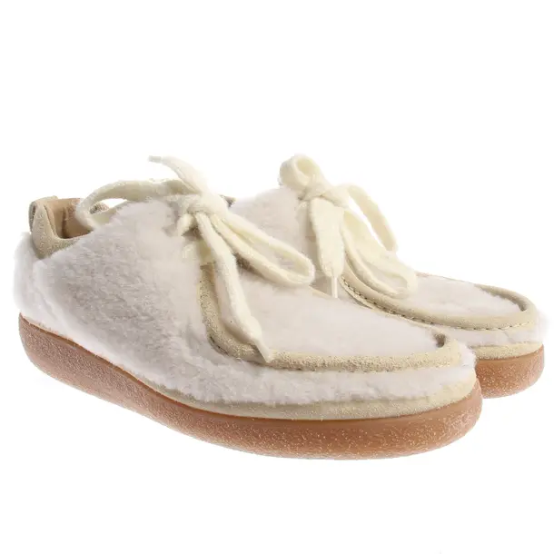 Lace up Shoes in White, , Ami Paris