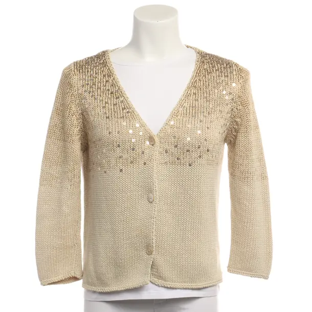Cardigan in White, Cotton, Brunello Cucinelli