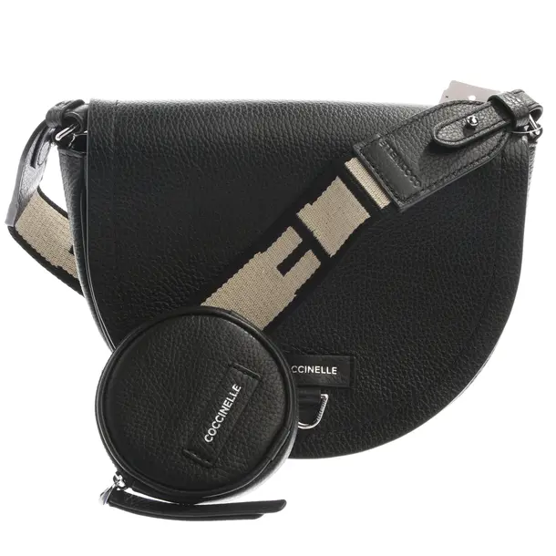 Cross Body Bag in Black, Leather, Coccinelle
