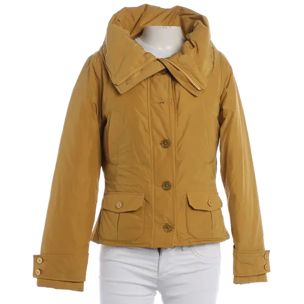 Mid-Season Jacket, in Mustard Yellow, Polyester, Calvin Klein