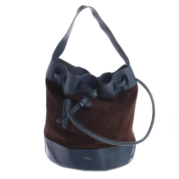 Shoulder Bag in Blue, Leather, Bally