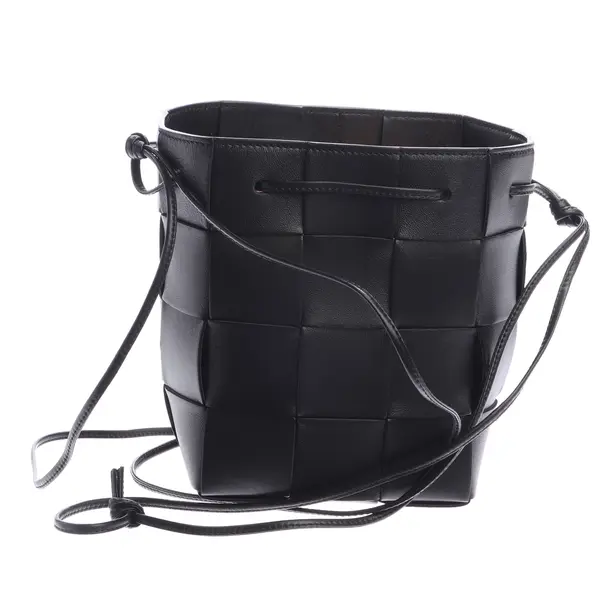 Schultertasche in Schwarz, Leder, Bottega Veneta