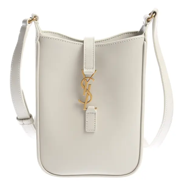Schultertasche in Grau, Leder, Saint Laurent