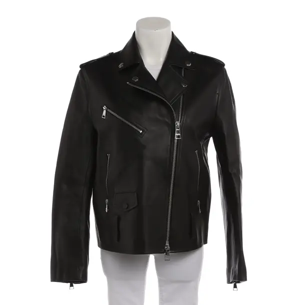 LeatherJacket in Black, Leather, Karl Lagerfeld