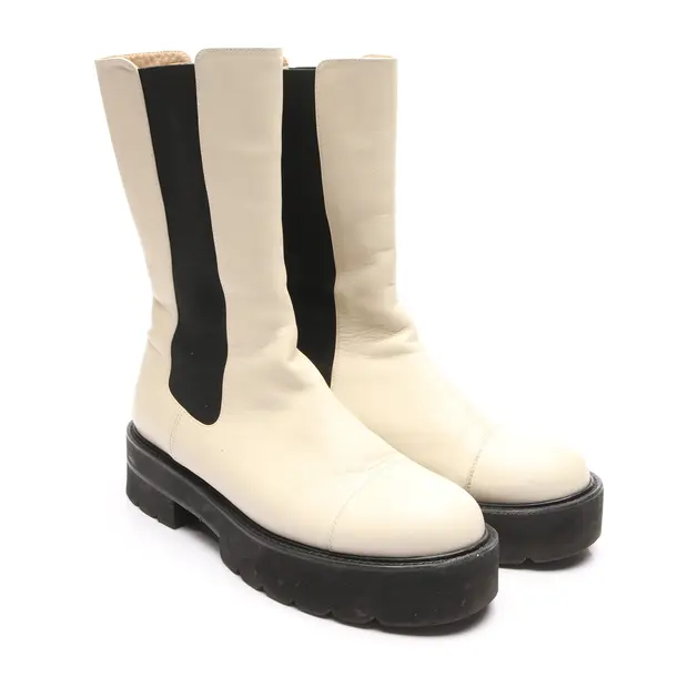 Chelsea Boots in White, , Stuart Weitzman