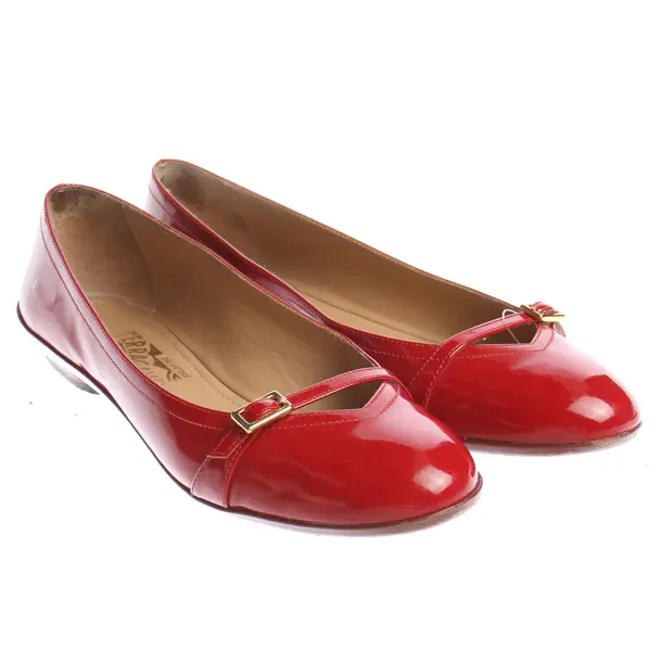 Ballet Flats in Red, , Salvatore Ferragamo