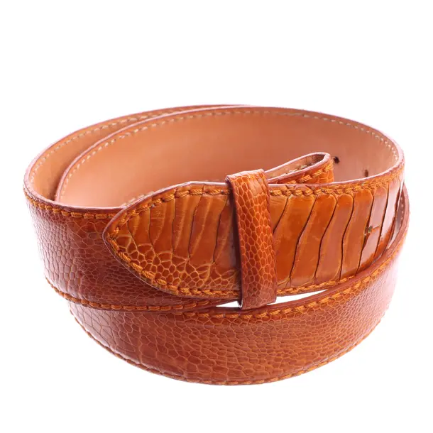 Belt in Orange, Leather, Reptile´s House