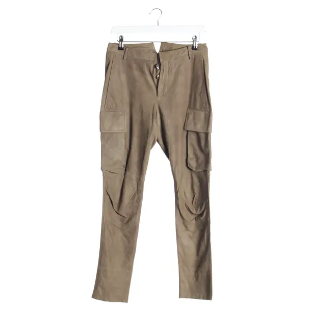 Hose in Braun, Leder, Balmain
