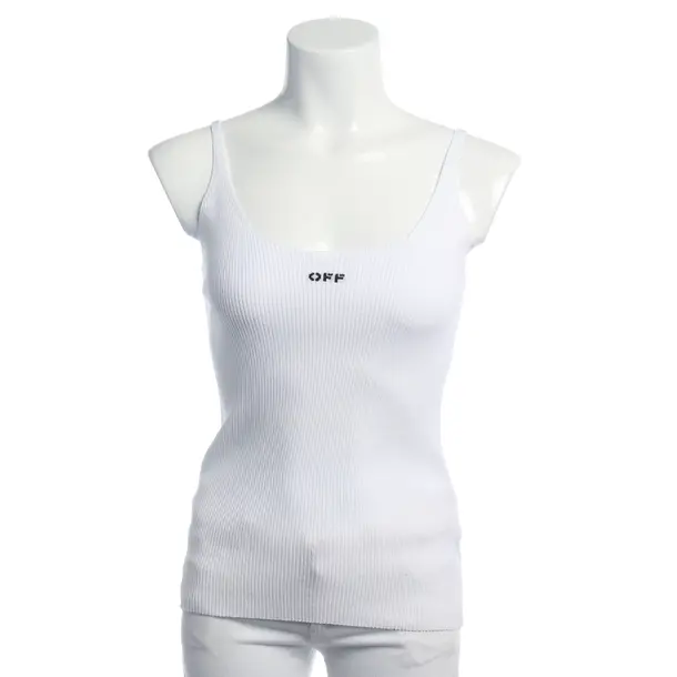 Top in Weiß, Viskose, Off-White