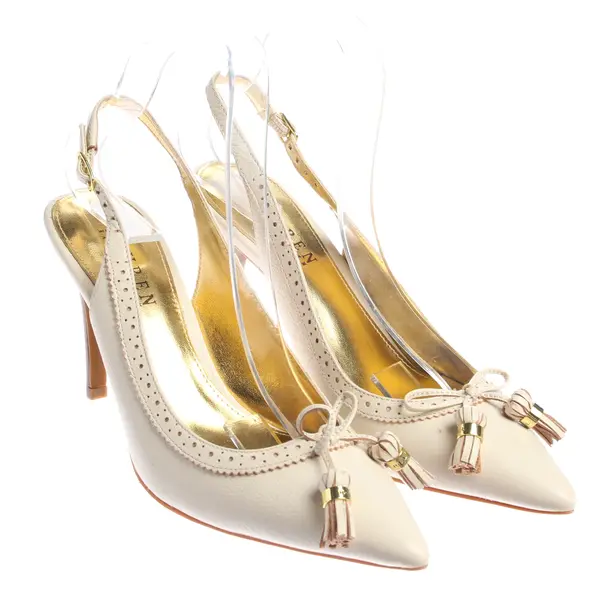 Slingbacks in Weiß, , Lauren Ralph Lauren