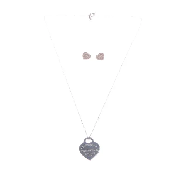 Schmuckset in Metallic, 925er Sterling Silber, Tiffany & Co
