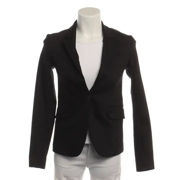 Blazer in Black, Cotton, Mos Mosh
