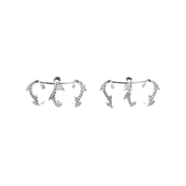 Ohrringe in Metallic, Metall (metallisch, metallisiert), Swarovski