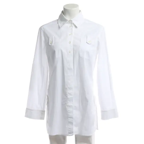 Blouse in White, Cotton, Riani