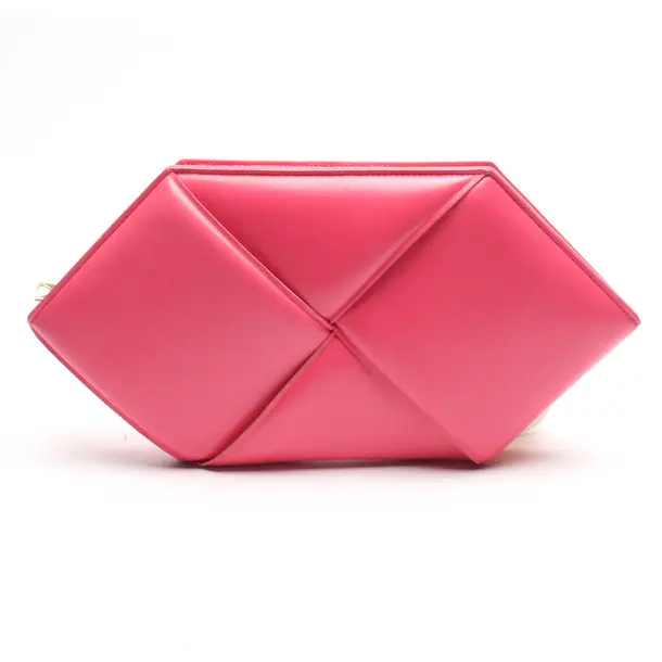 Clutch Bag in Pink, Leather, Bottega Veneta