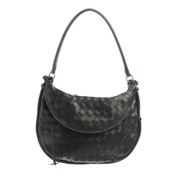 Shoulder Bag in Black, Leather, Bottega Veneta
