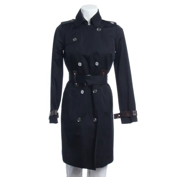 Mid-Season Coat in Blue, Cotton, Michael Kors