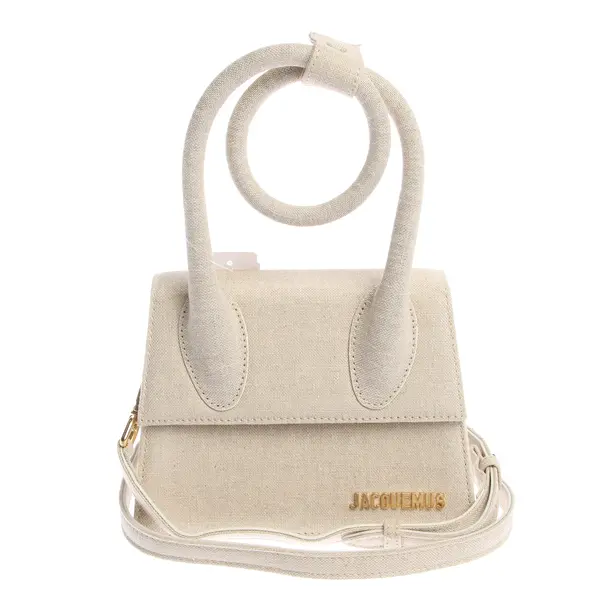 Handtasche in Weiß, Baumwolle, Jacquemus